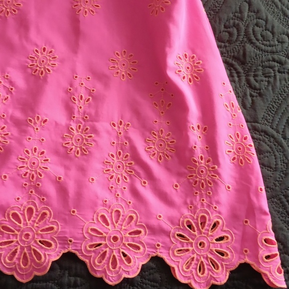 Lilly Pulitzer Lillyanne Midi Dress in Aura Pink Days Bloom Eyelet Sz 00 - Picture 5 of 7